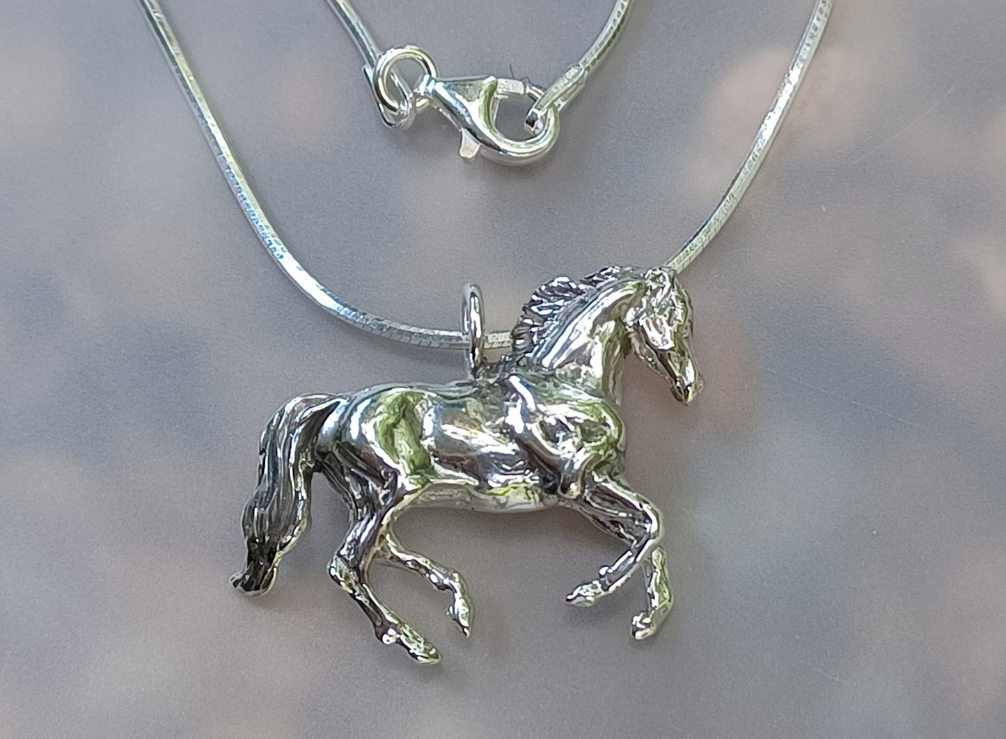 Galloping Horse Charm Pendant ONLY Made in USA Zimmer design