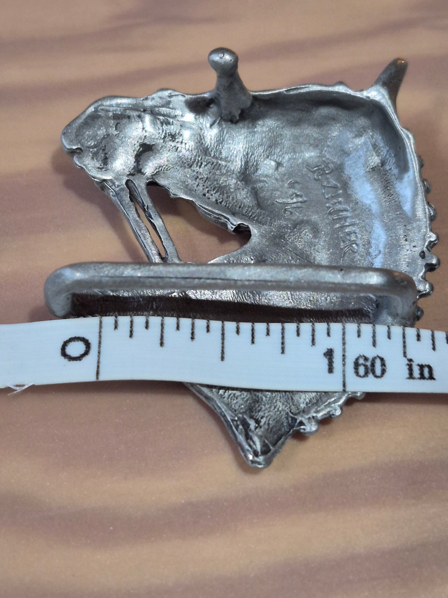 Dressage Horse Belt Buckle Pewter Equine Jewelry Art Equestrian