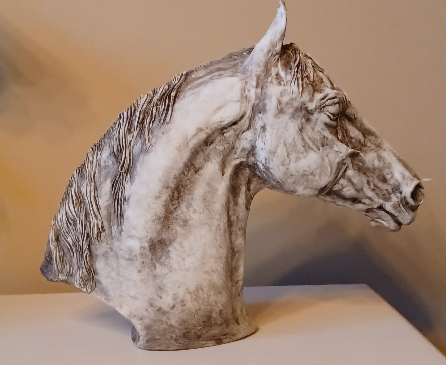 Stoneware Sculpture Vase for Dry arrangement. Original horse vase by Beverly Zimmer