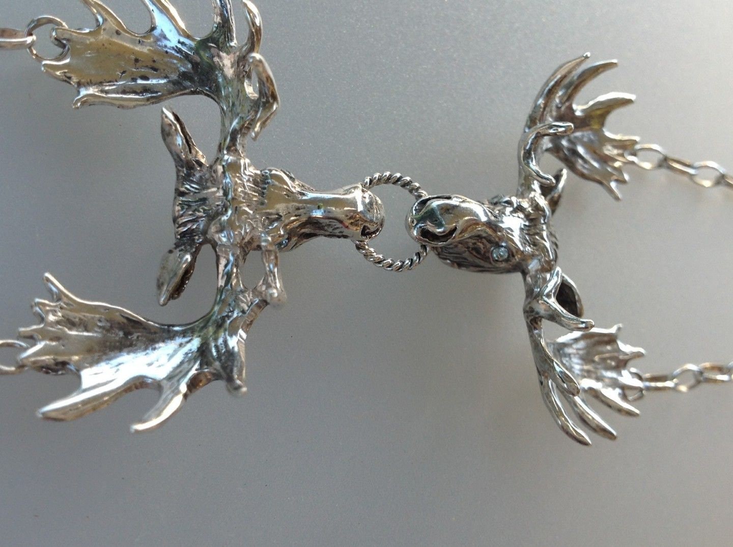 Custom Order:   Moose bracelet spectacular piece!  Sterling silver artist original. Impressive piece!
