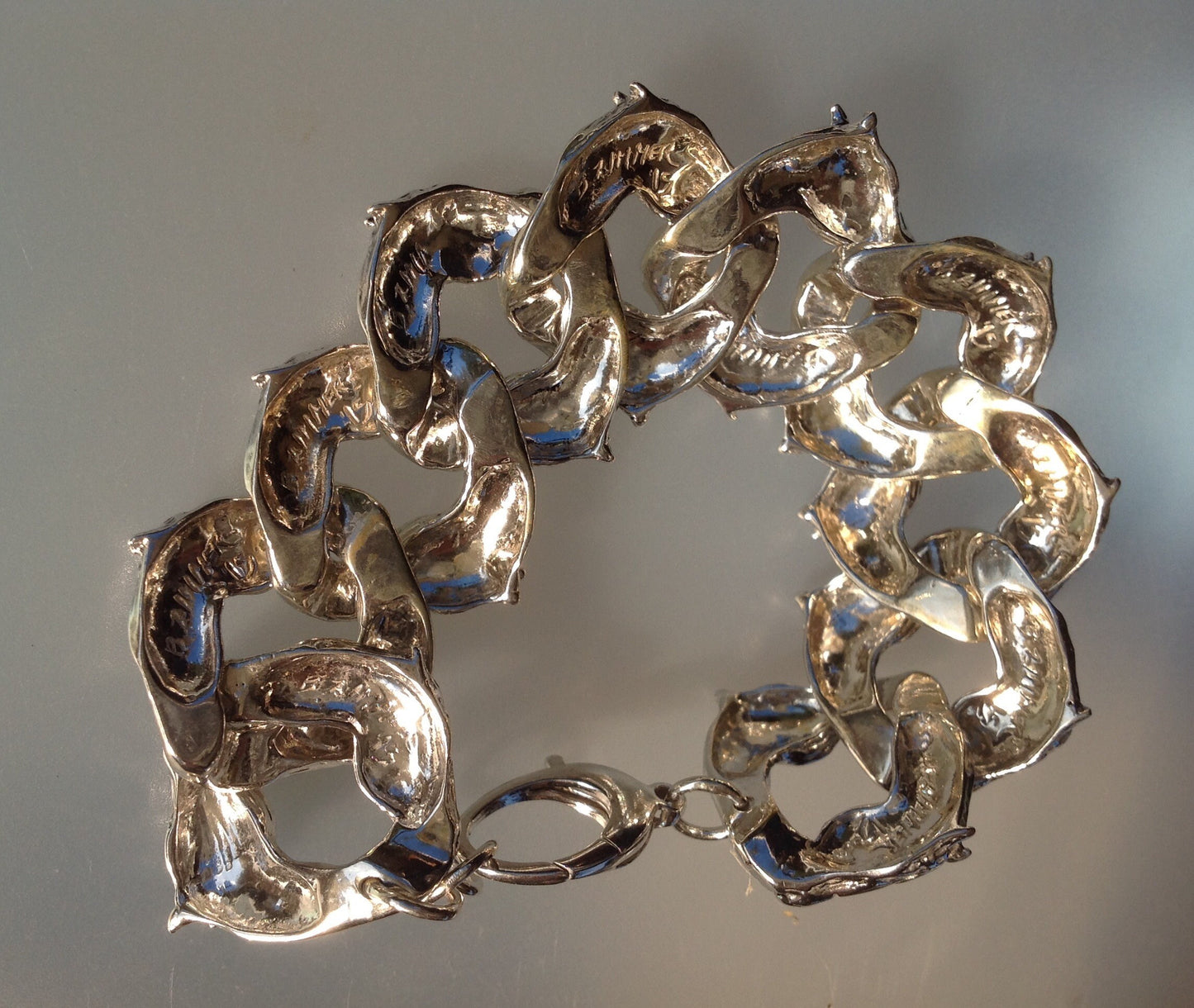 Order for:  Large horse link bracelet. Horses 1" links in sterling silver handmade Artisan Zimmer jewelry