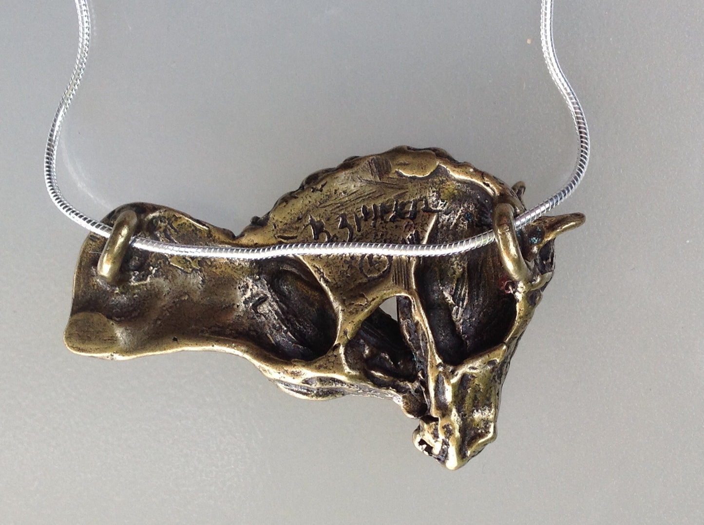Nuzzling horses necklace.  Pewter Pendant in three different finishes, PICK ONE  Horse jewelry.