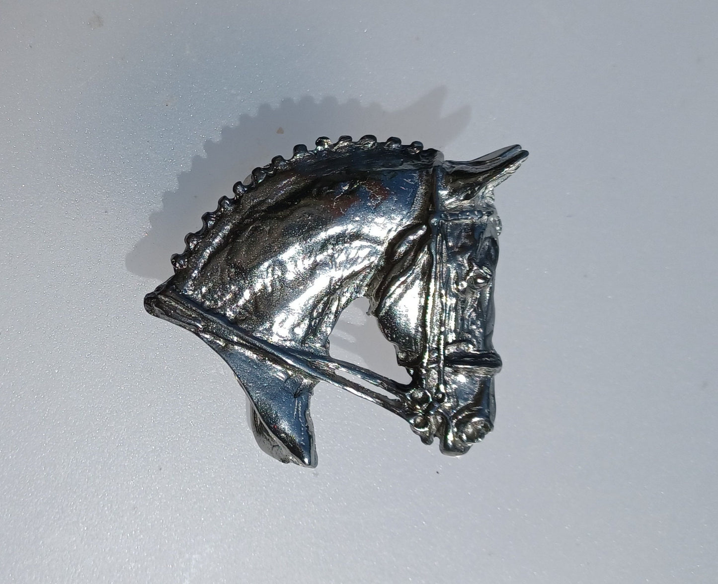 Dressage Horse Belt Buckle Pewter Equine Jewelry Art Equestrian