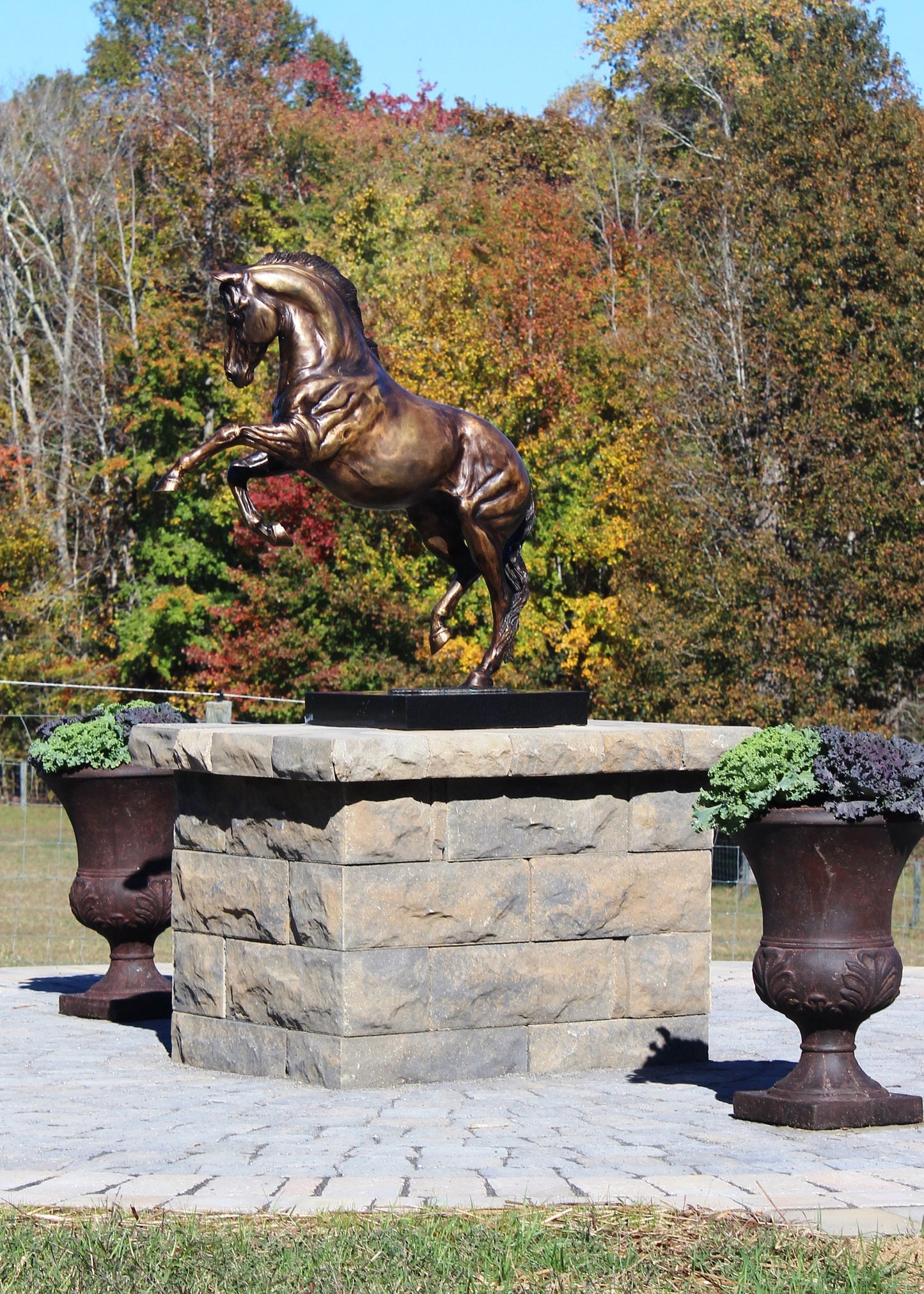 Bronze Horse Sculpture ORDER.  Sculpture edition, final casting 5/5 of "Let's Dance". 31" tall. Beverly Zimmer Forge Hill Sculpture