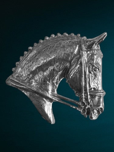 Dressage Horse Belt Buckle Pewter Equine Jewelry Art Equestrian